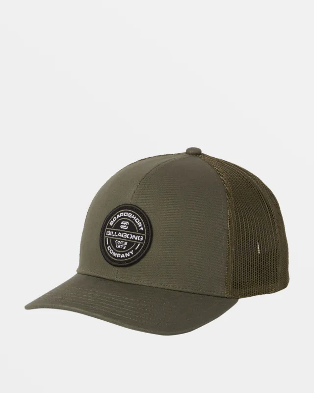 Walled Trucker Hat - Military made by Billabong