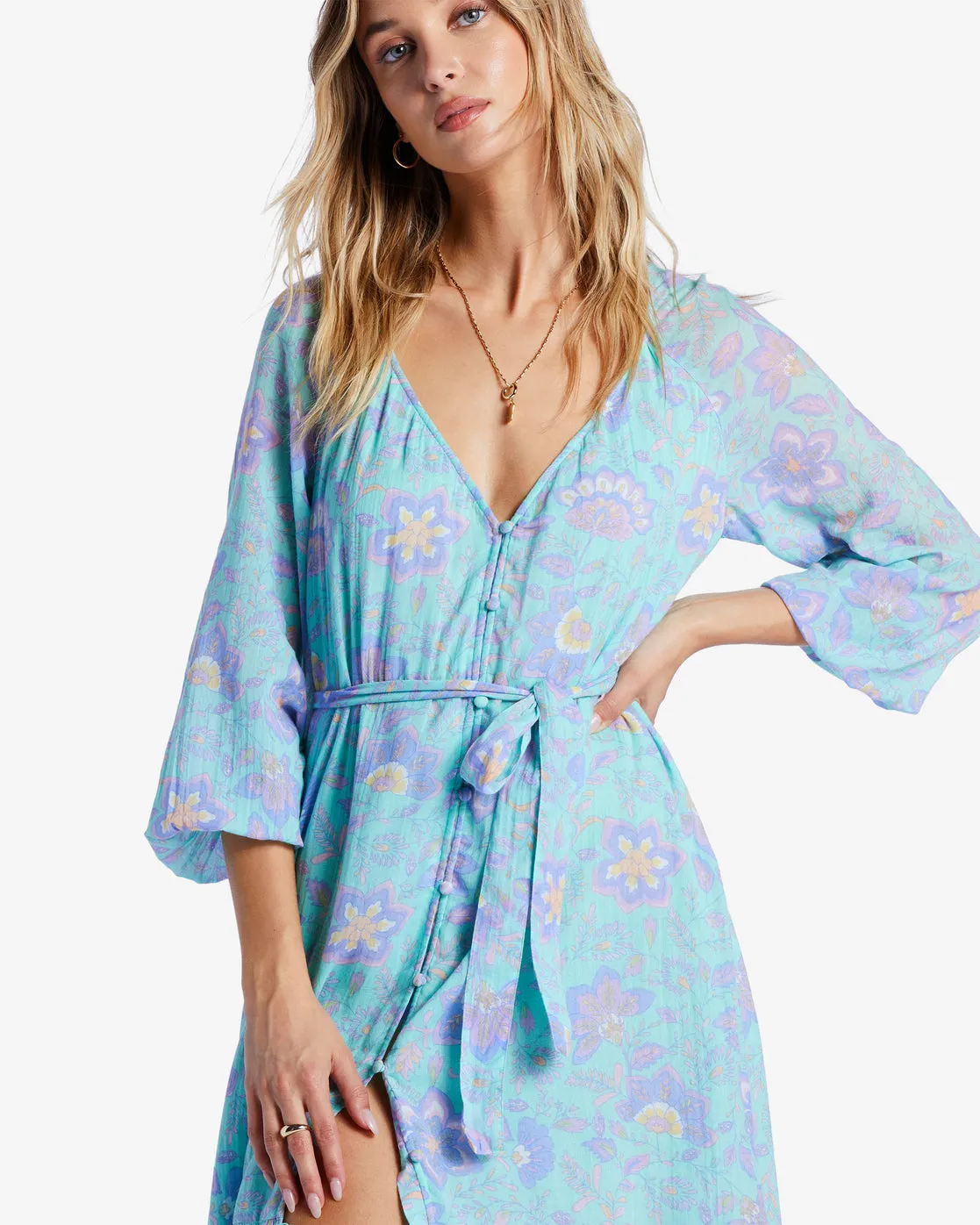 Daring Heart Maxi Dress - Tropical Blue sold by Billabong product image thumbnail 4