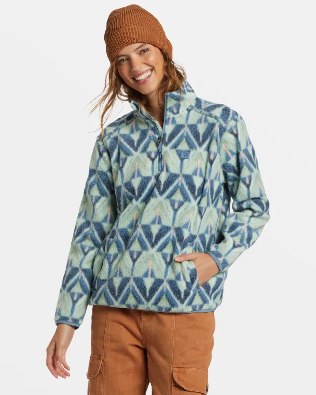 A/Div Boundary Mock 3 Half-Zip Pullover Sweatshirt - Blue Shadow sold by Billabong