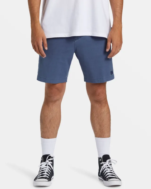 Crossfire Wave Washed 18" Hybrid Submersible Shorts - Slate Blue sold by Billabong