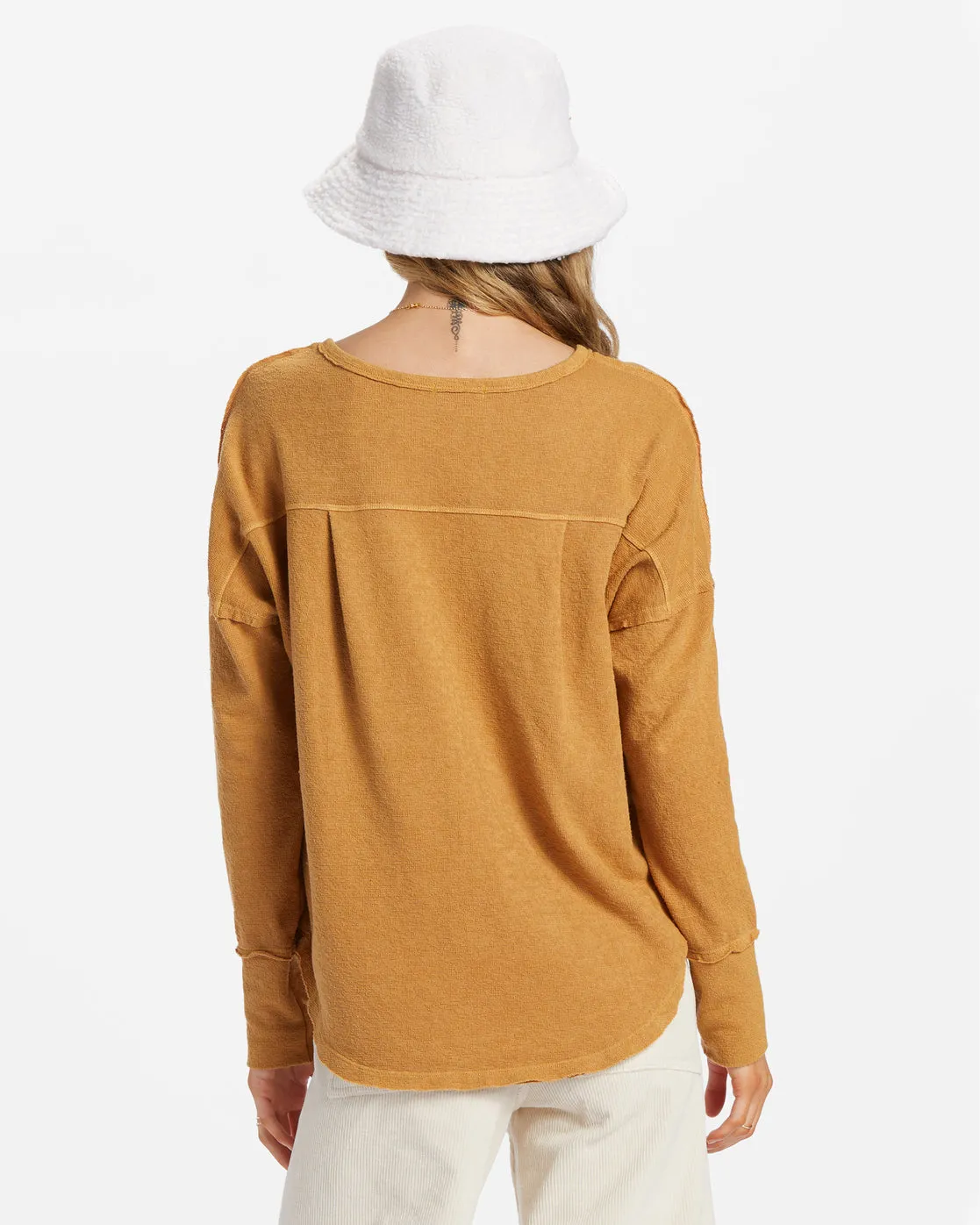 New Anyday Henley Top - Cosmic Khaki sold by Billabong product image thumbnail 3