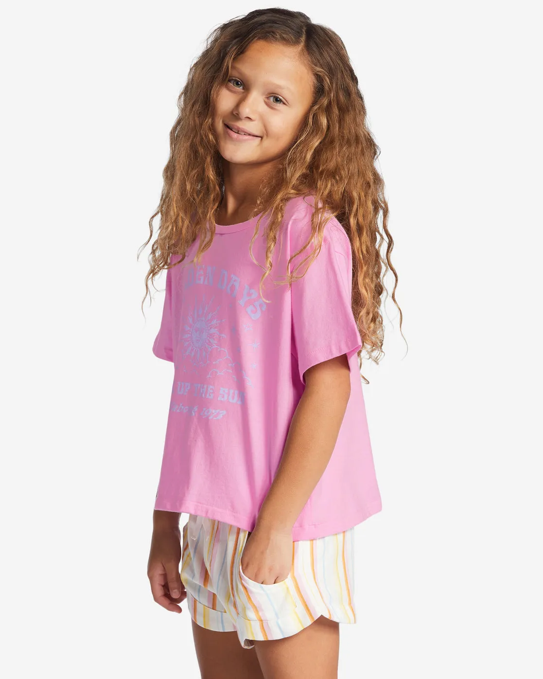 Girls Golden Days T-Shirt - Pink Trails sold by Billabong product image thumbnail 2