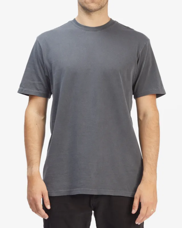 Essential Wave Washed T-Shirt - Charcoal sold by Billabong
