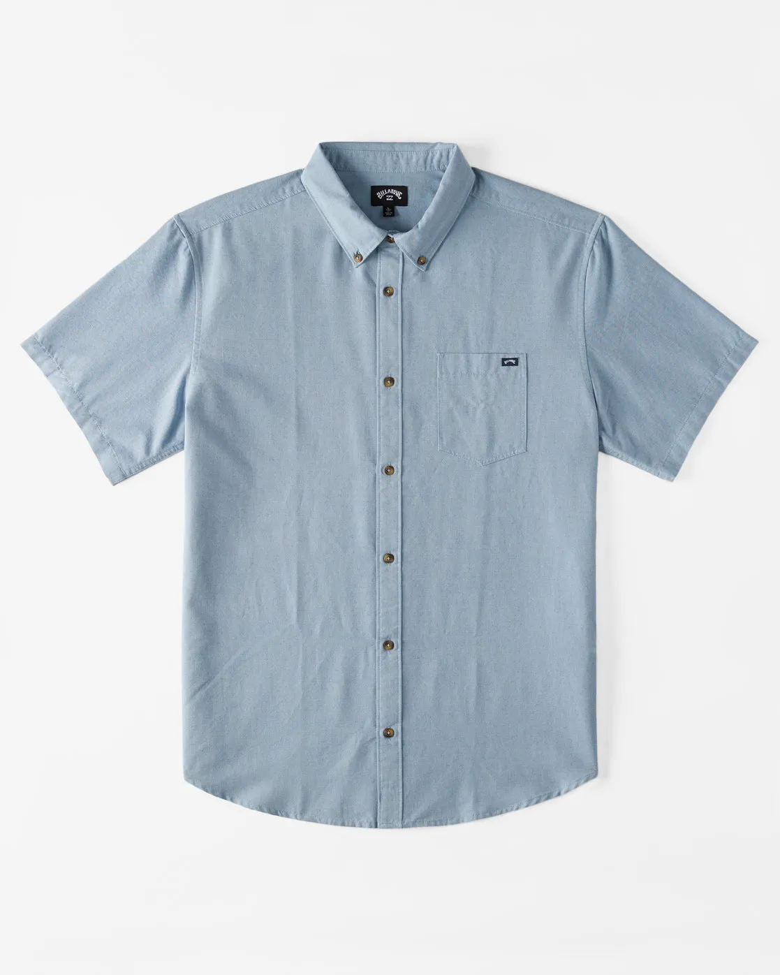 Boys All Day Short Sleeve Woven Shirt - Powder Blue sold by Billabong