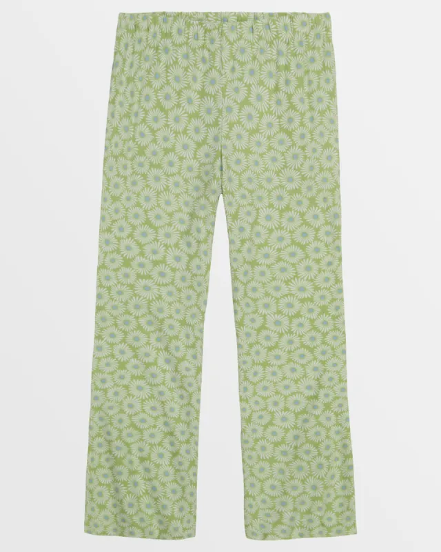 Girls Tell Me Elastic Waist Flared Pants - Willow sold by Billabong