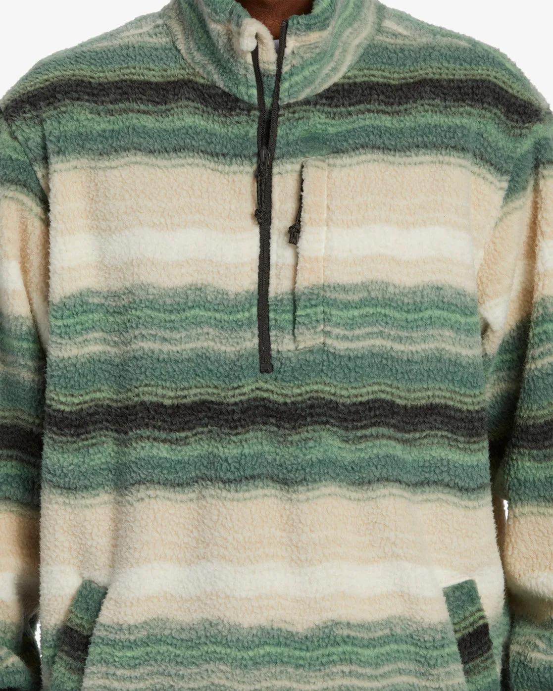 Boundary Half-Zip Mock Neck Fleece - Matcha sold by Billabong product image thumbnail 3
