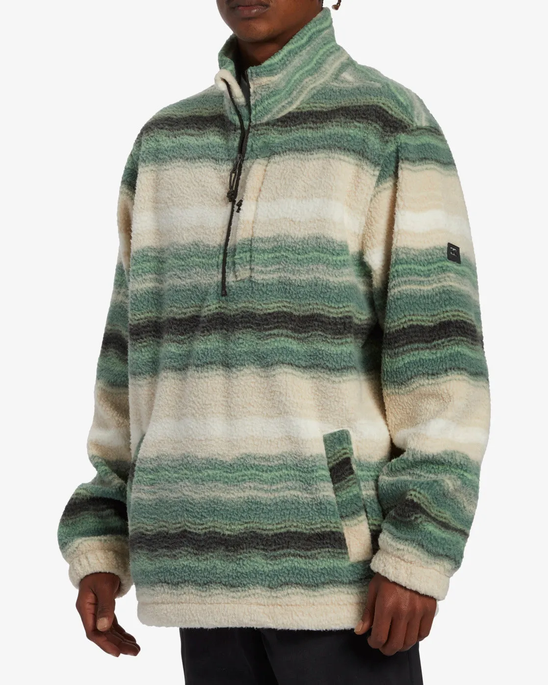 Boundary Half-Zip Mock Neck Fleece - Matcha sold by Billabong product image thumbnail 4