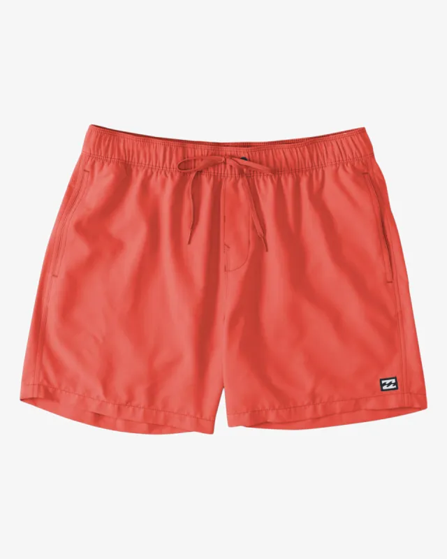 All Day Layback 16" Swim Trunks - Coral sold by Billabong