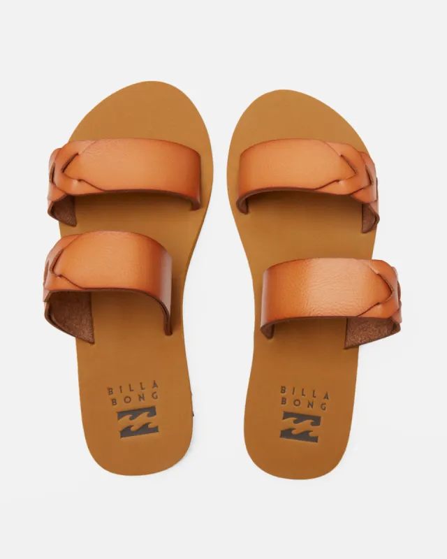 Masey Slide Sandals - Tan sold by Billabong