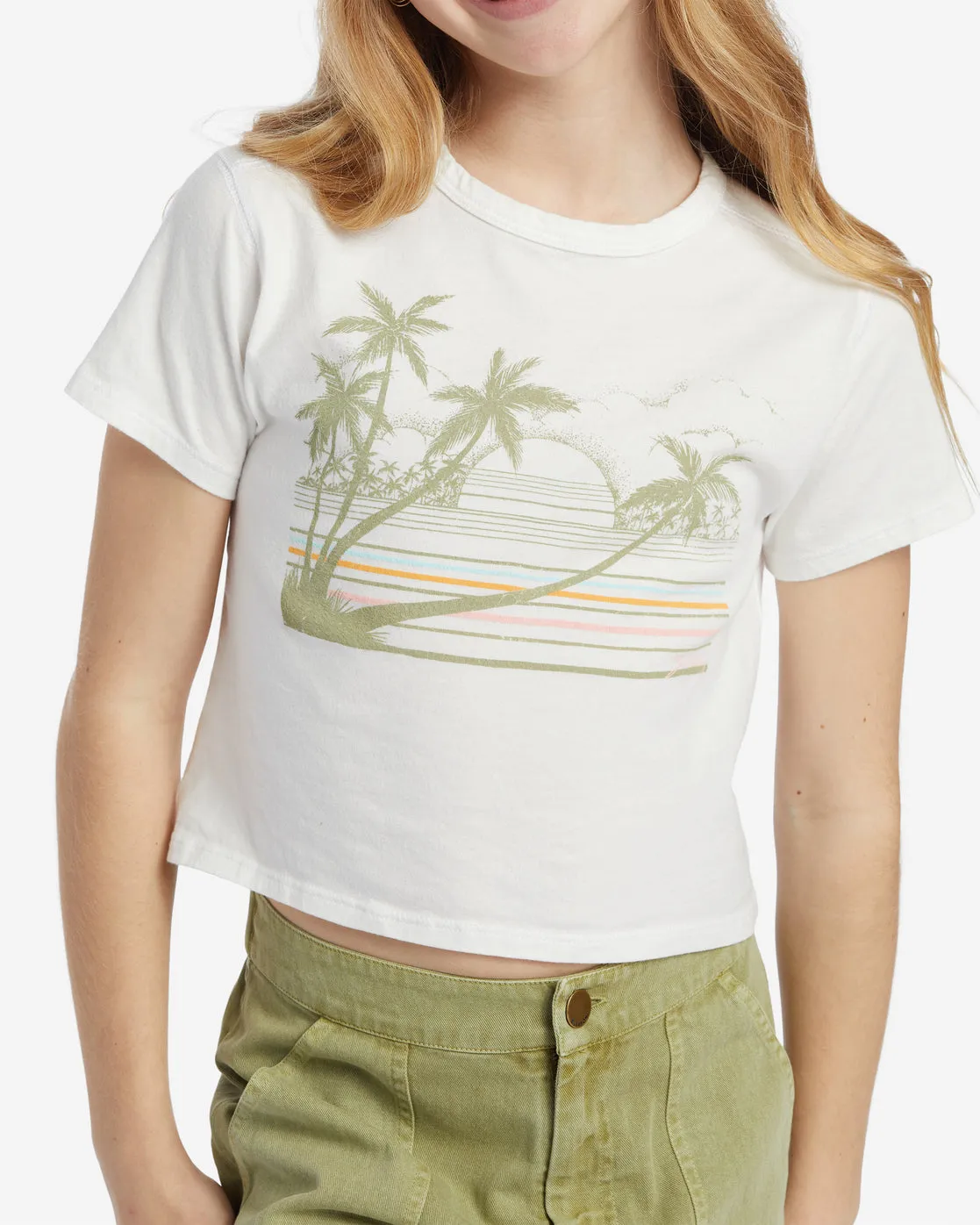 Girls Horizon Stripe T-Shirt - Salt Crystal sold by Billabong product image thumbnail 4