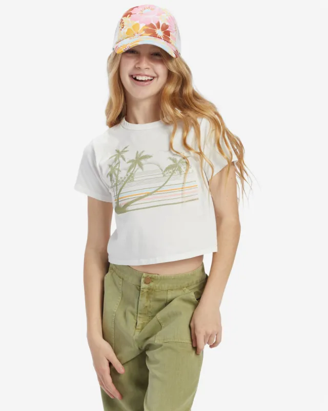 Girls Horizon Stripe T-Shirt - Salt Crystal made by Billabong