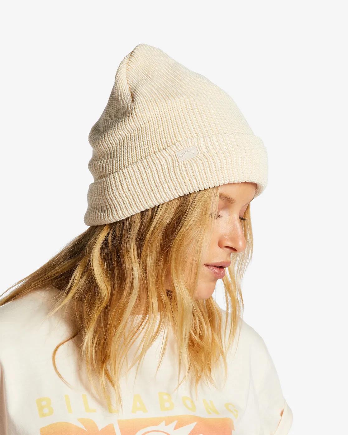 Roamer Beanie - White Cap sold by Billabong
