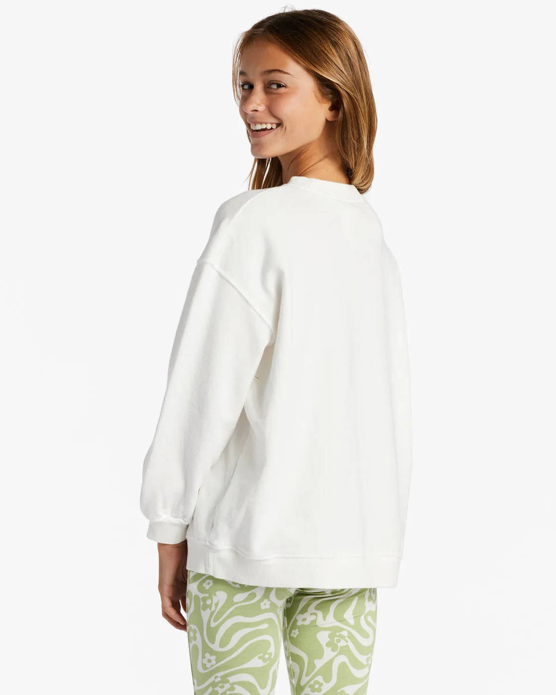 Girls Making Waves Crewneck Sweatshirt - Salt Crystal 2 sold by Billabong product image thumbnail 3
