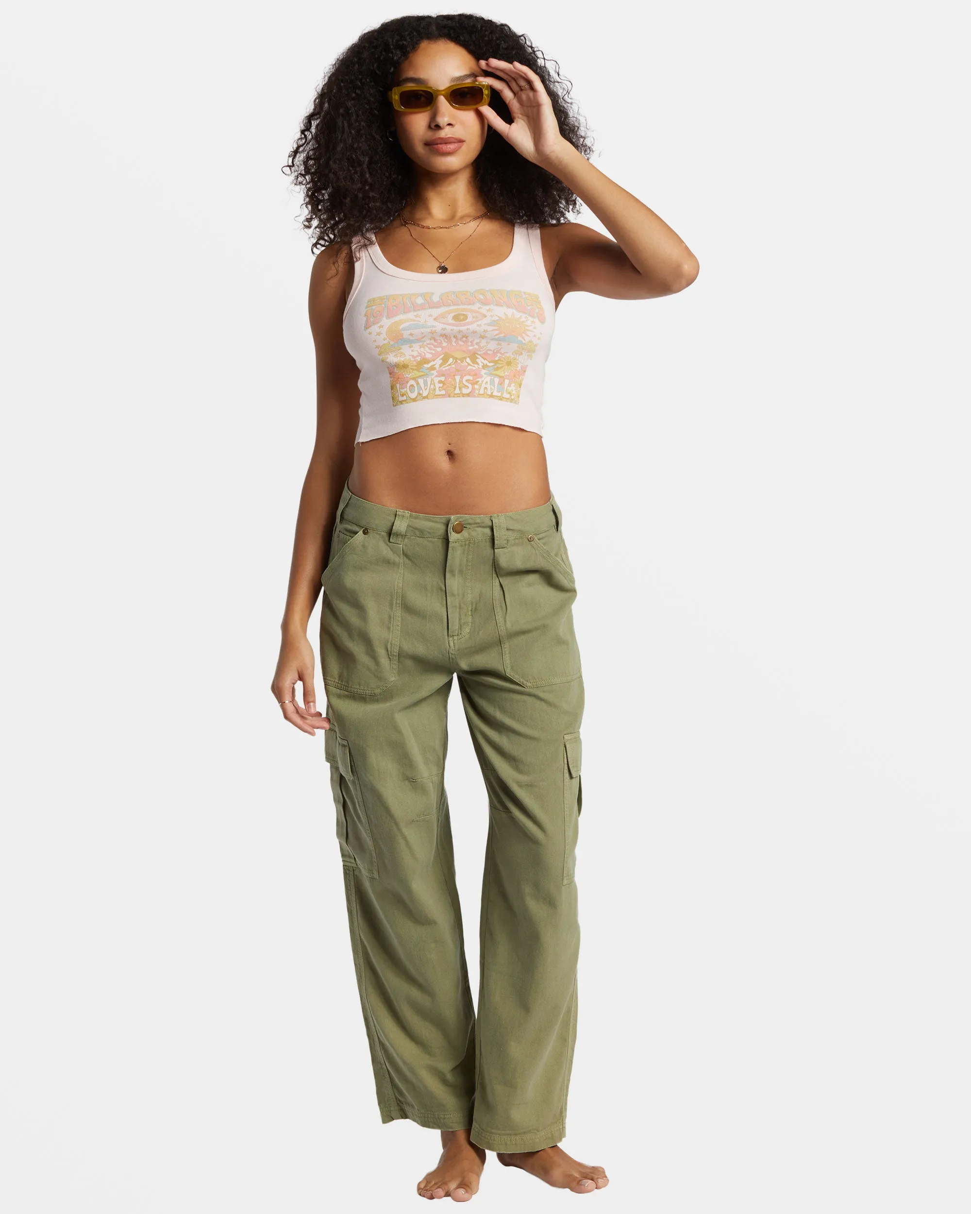 You're A Peach Cropped Tank Top - Feelin Peachy sold by Billabong product image thumbnail 5