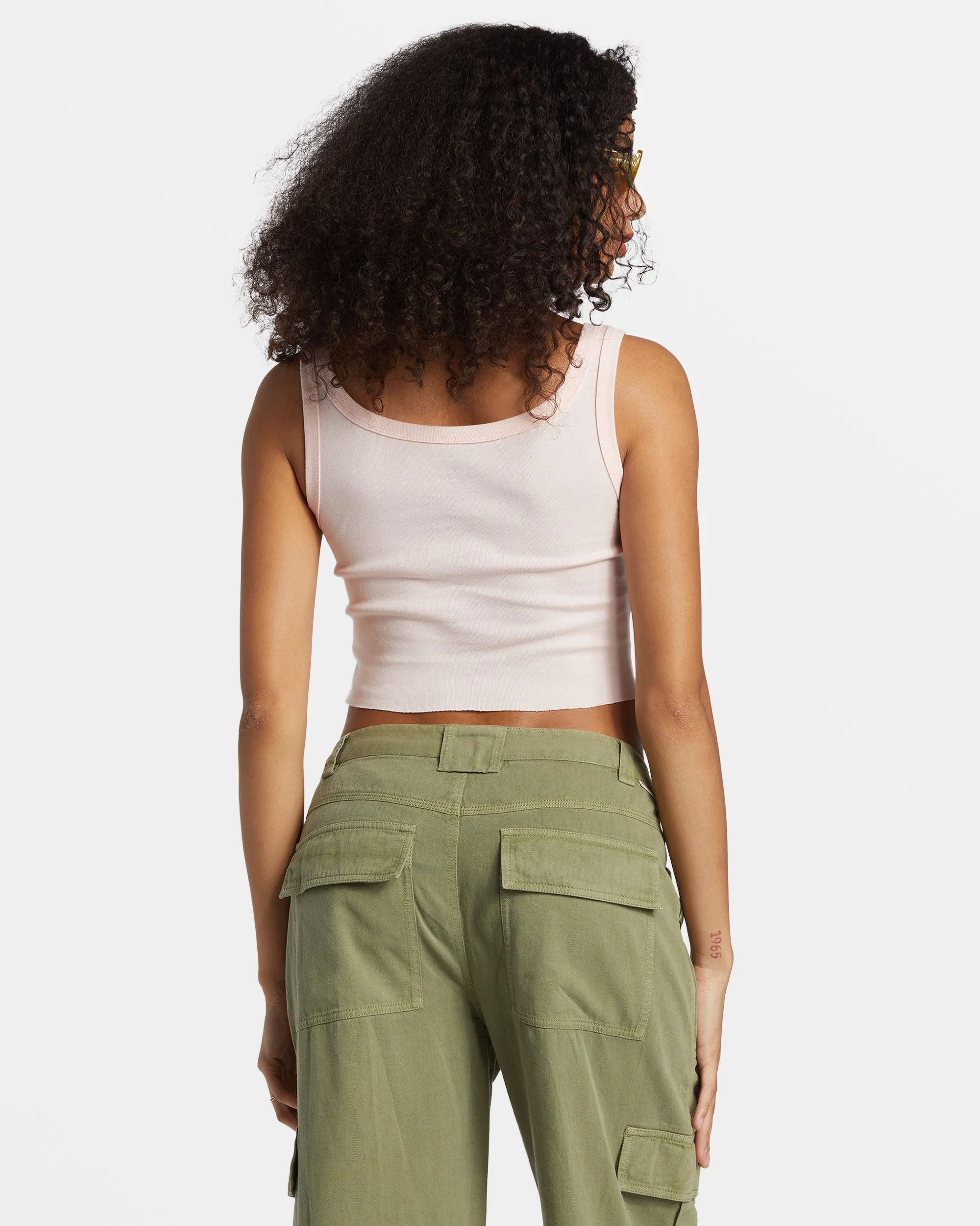 You're A Peach Cropped Tank Top - Feelin Peachy sold by Billabong product image thumbnail 2