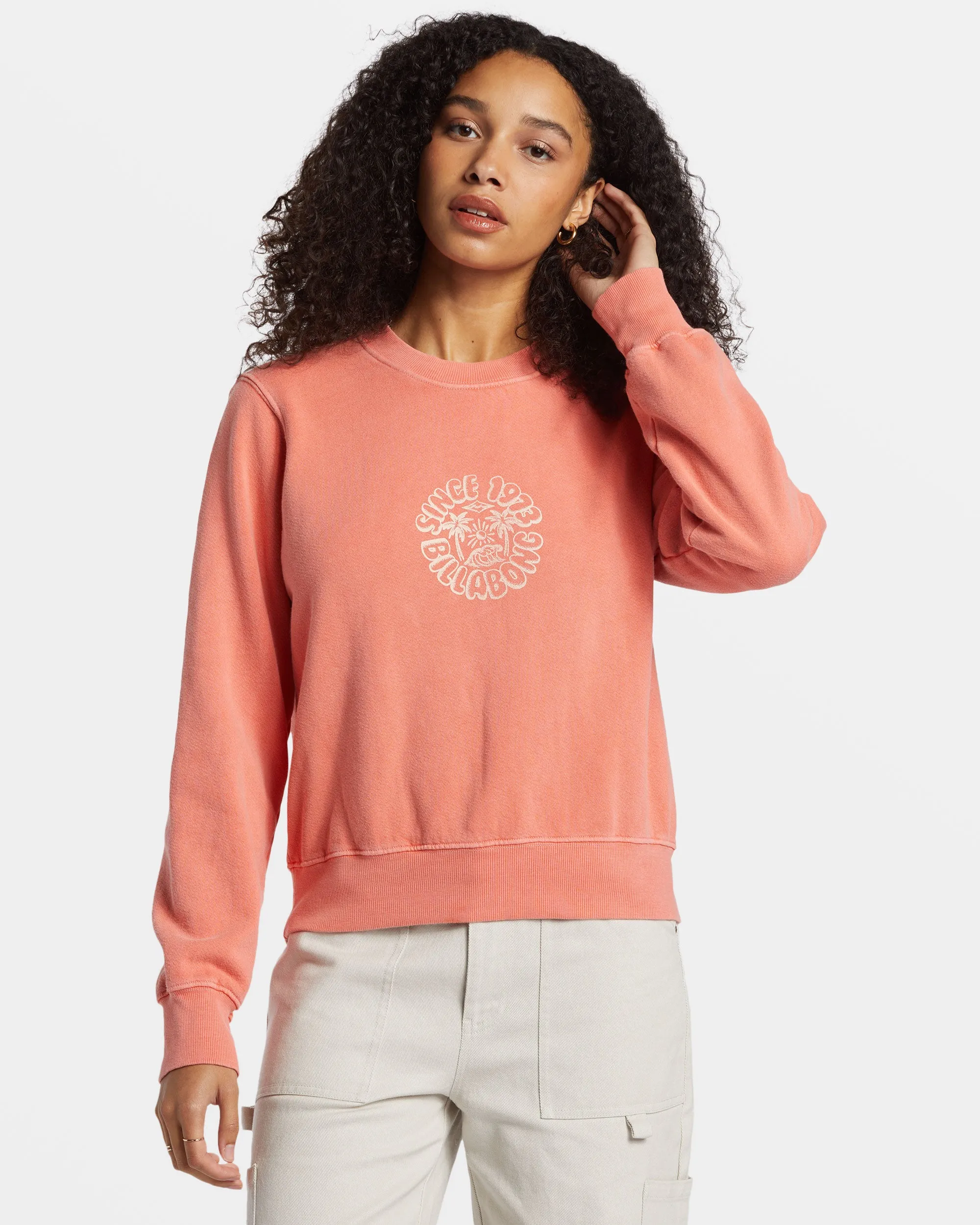 From Paradise Pullover Sweatshirt - Papaya sold by Billabong product image thumbnail 3