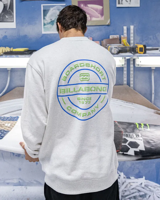 Short Sands Crew Sweatshirt - Light Grey Heather sold by Billabong