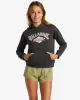 Girls Surf Heritage Hoodie - Off Black sold by Billabong