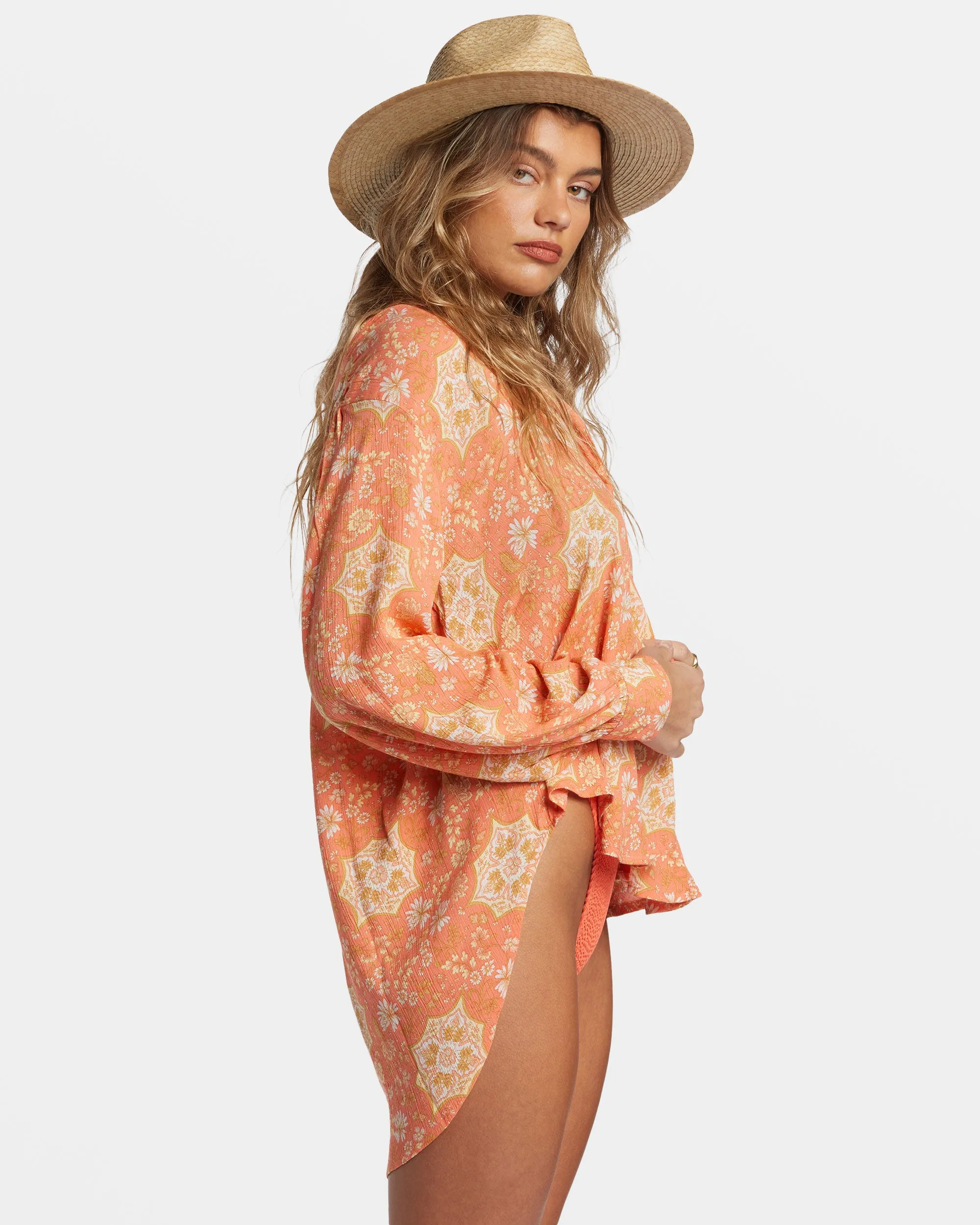 Dream Space Long Sleeve Shirt - Sweet Papaya sold by Billabong product image thumbnail 3