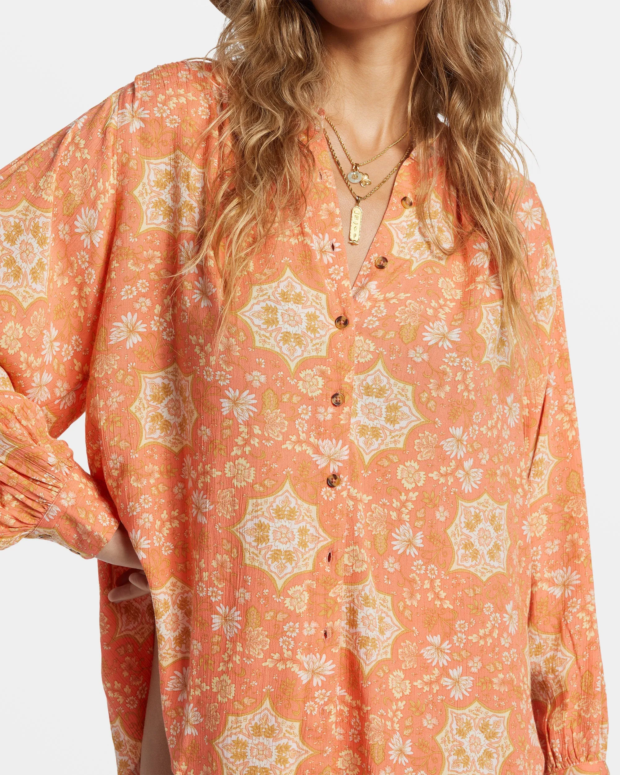 Dream Space Long Sleeve Shirt - Sweet Papaya sold by Billabong product image thumbnail 4