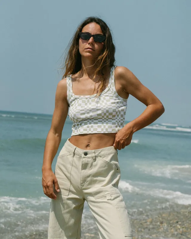 Sun Goddess Printed Tank Top - Light Avocado sold by Billabong