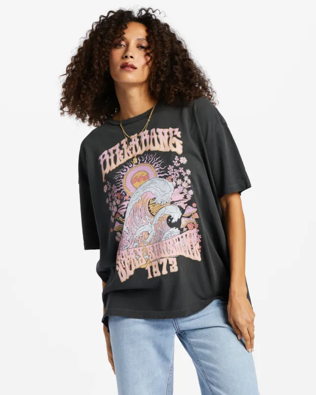 Stay Sunshine T-Shirt - Off Black sold by Billabong