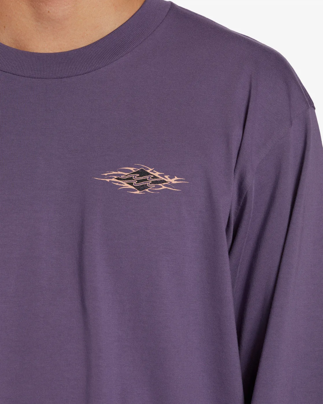 Collision OG Long Sleeve T-Shirt - Washed Violet sold by Billabong product image thumbnail 4