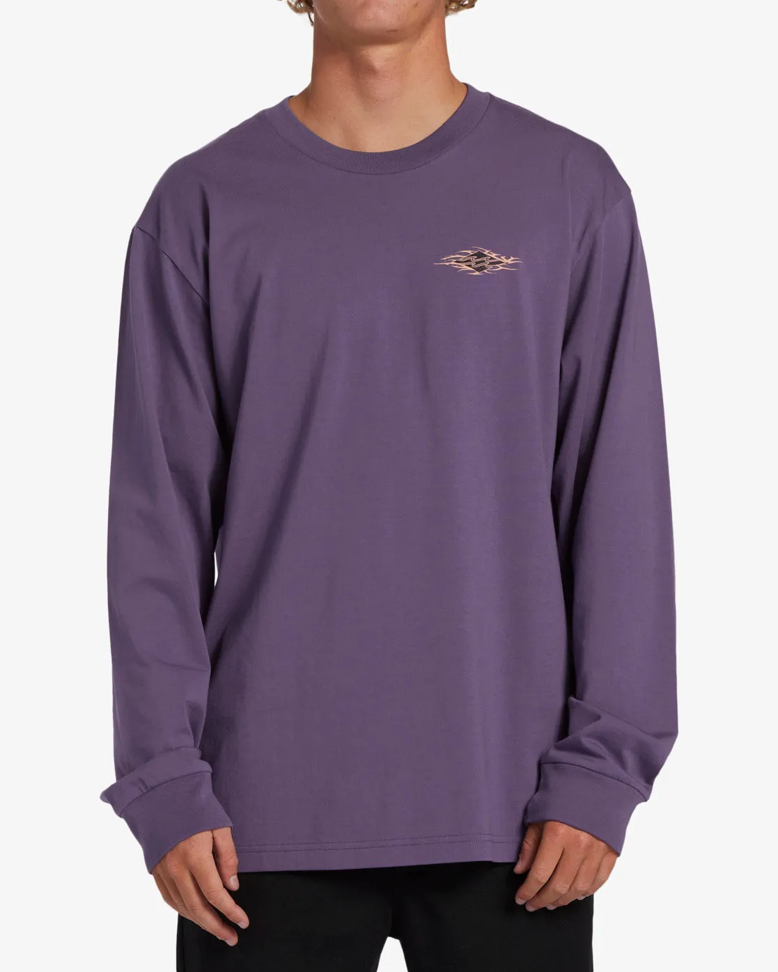 Collision OG Long Sleeve T-Shirt - Washed Violet sold by Billabong product image thumbnail 3