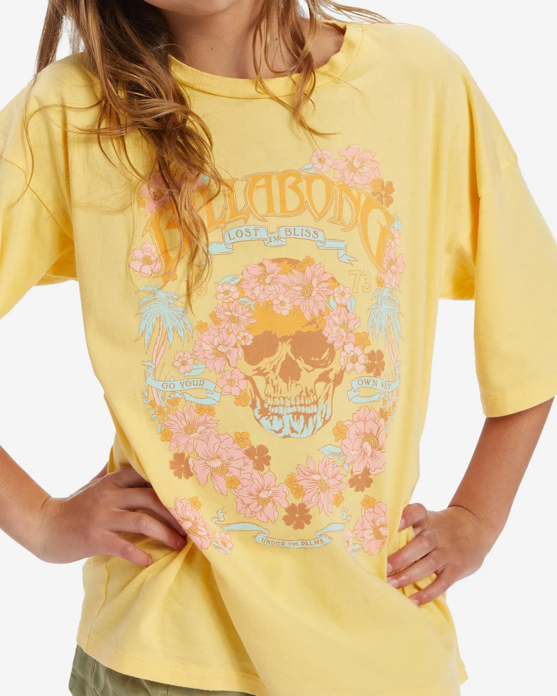 Girls Lost In Bliss T-Shirt - Honeysuckle sold by Billabong product image thumbnail 4