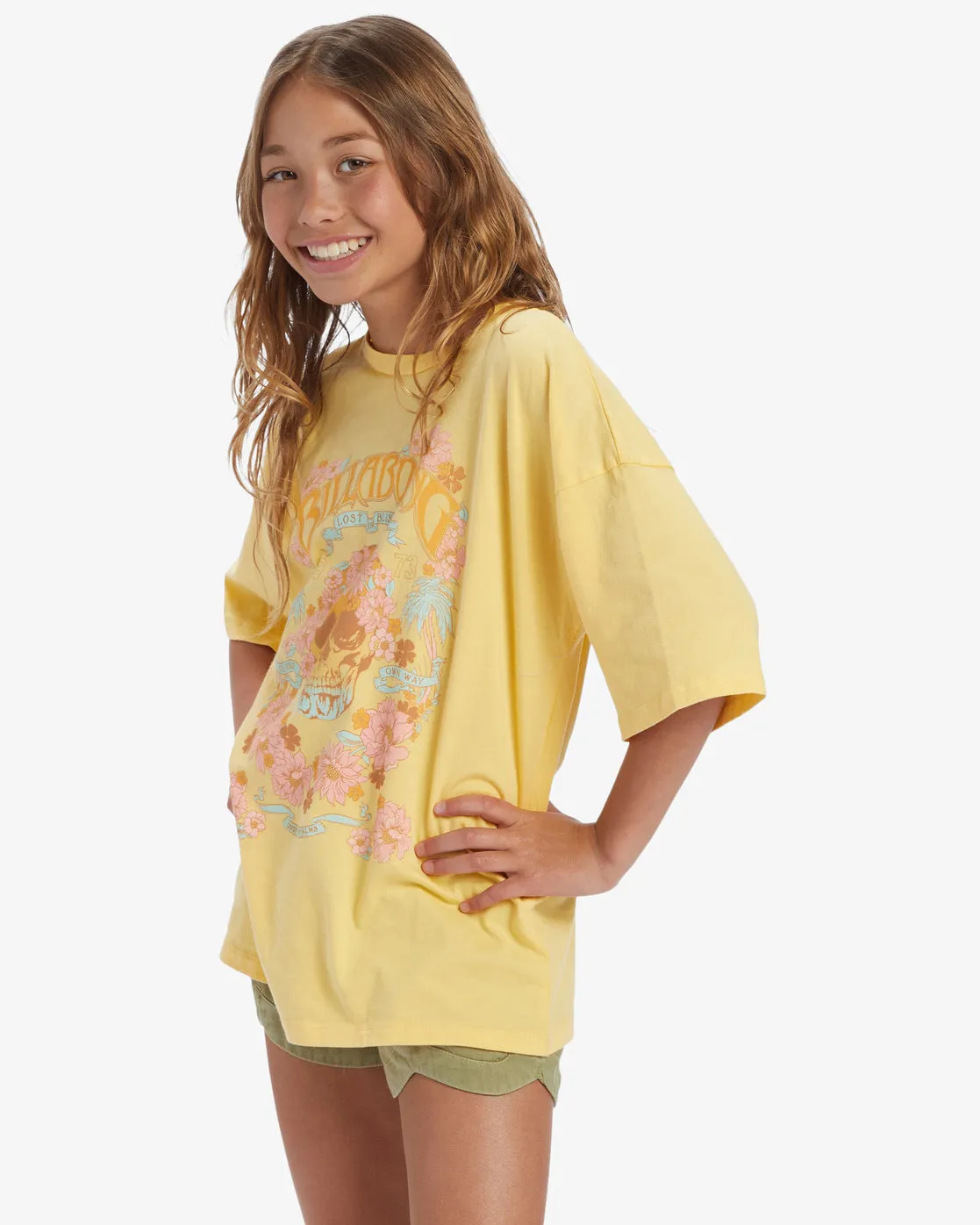 Girls Lost In Bliss T-Shirt - Honeysuckle sold by Billabong product image thumbnail 2