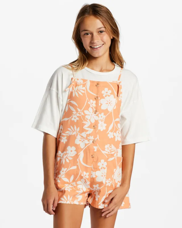 Wave Watch Jr Romper - Tangy Tangerine made by Billabong