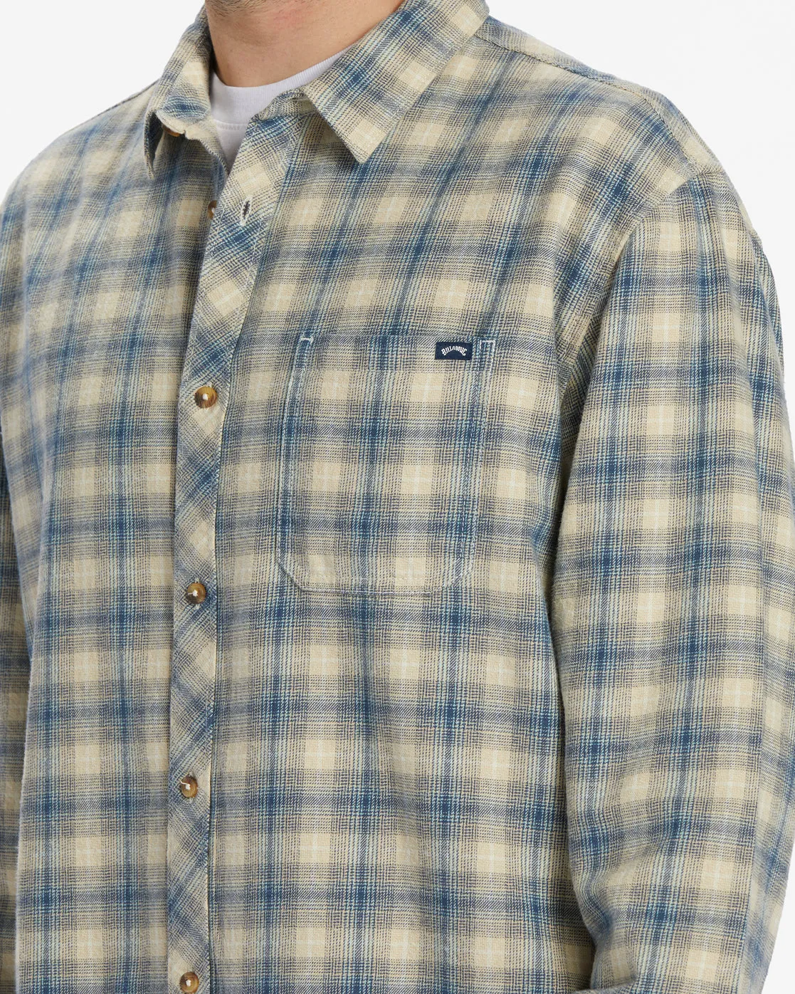 Coastline Flannel Long Sleeve Shirt - North Sea sold by Billabong product image thumbnail 4
