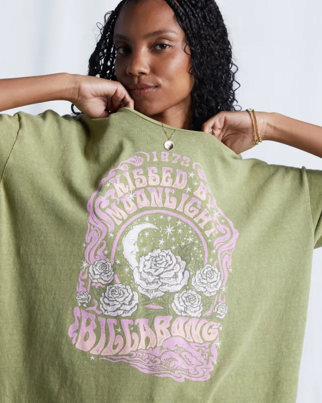 Kissed By The Moonlight T-Shirt - Avocado sold by Billabong