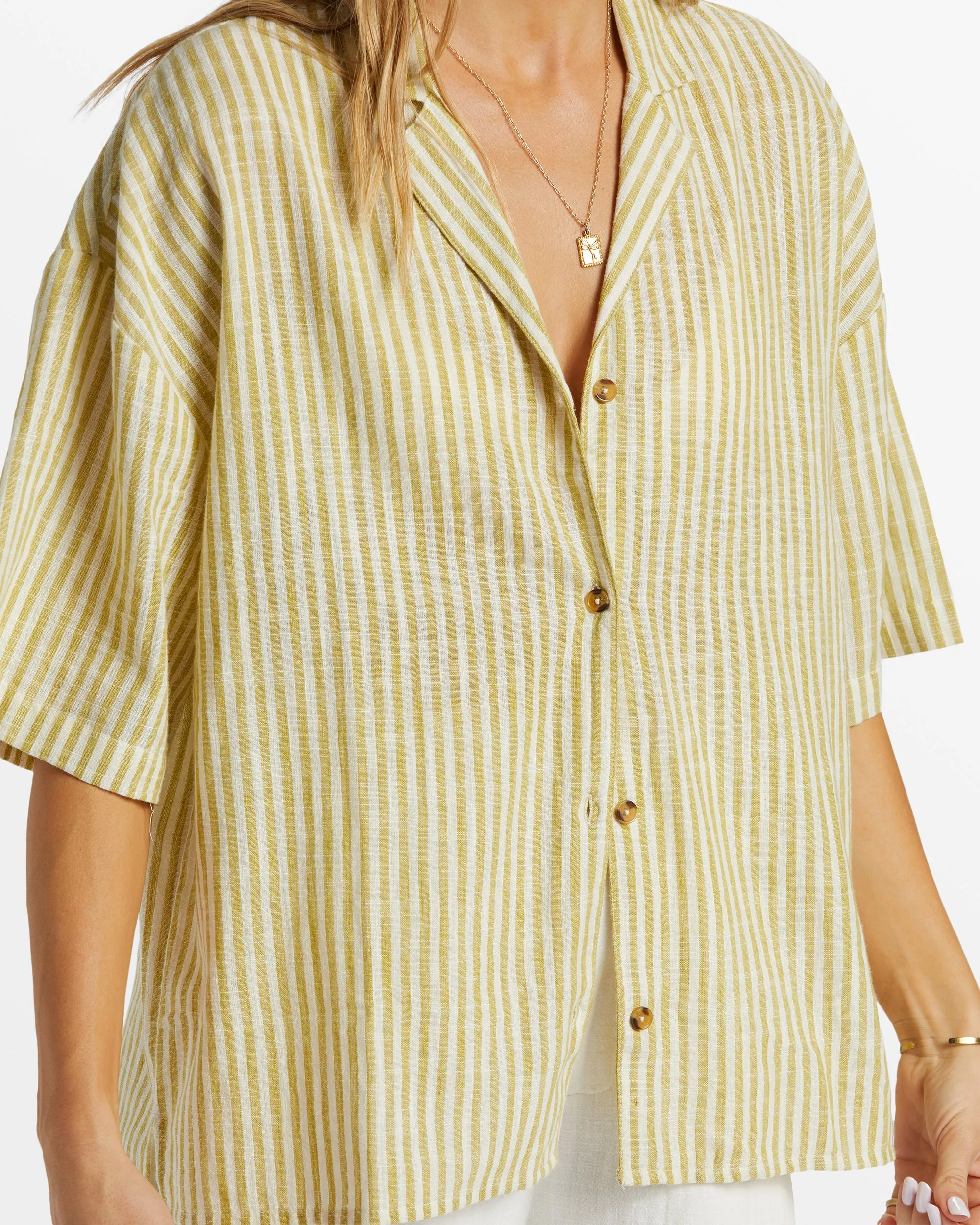 Beach Side Oversized Short Sleeve Shirt - Moss Joy sold by Billabong product image thumbnail 4