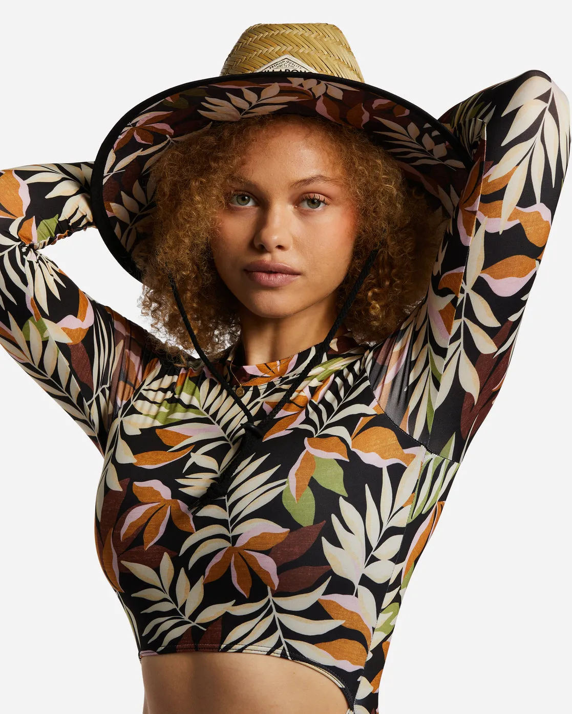 Tipton Straw Lifeguard Hat - Black Sands sold by Billabong