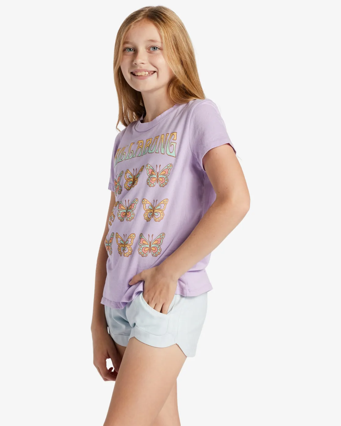 Girls Coastal Dreamer T-Shirt - Lilac Breeze sold by Billabong product image thumbnail 2