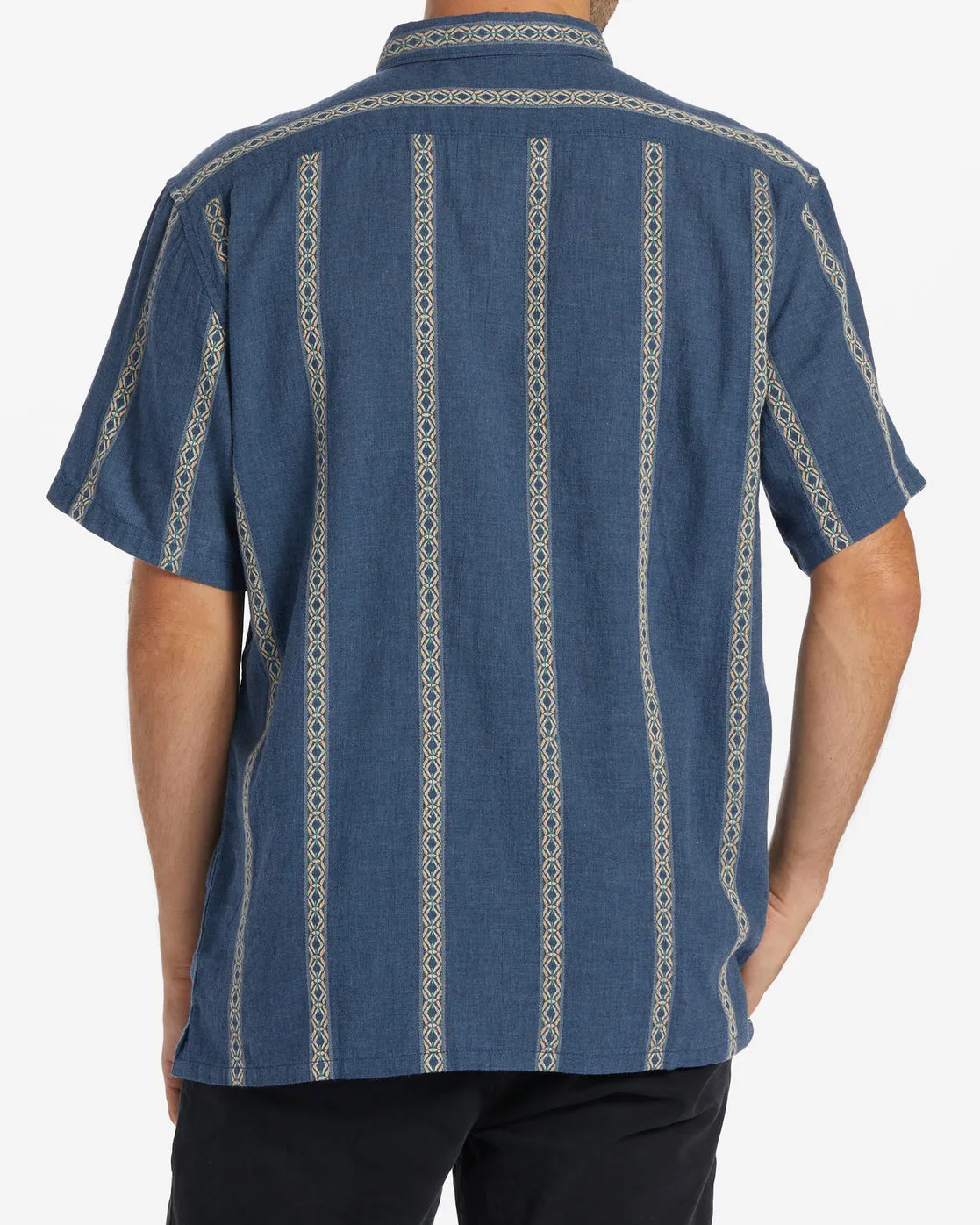 Sundays Jacquard Short Sleeve Shirt - Navy sold by Billabong product image thumbnail 3