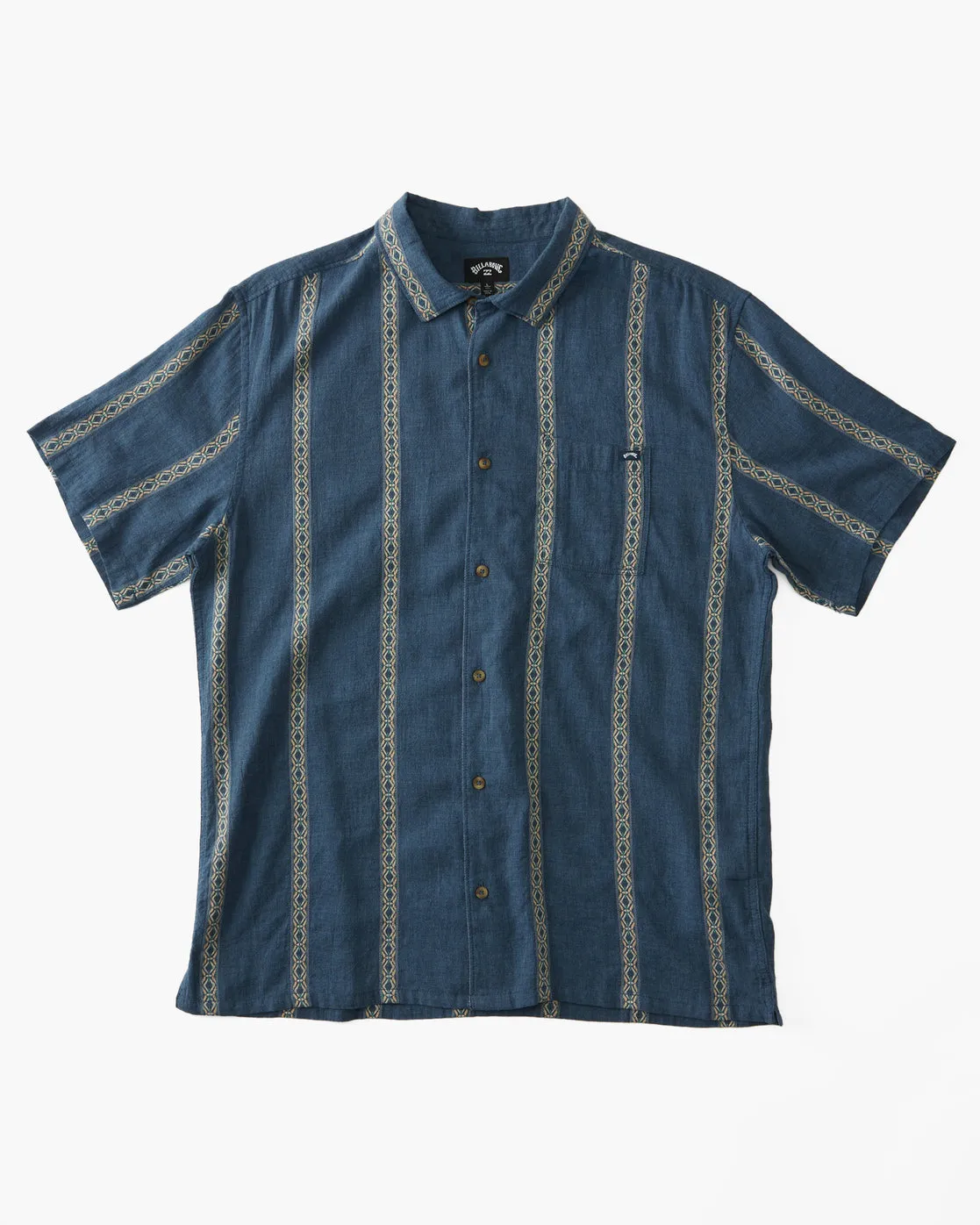 Sundays Jacquard Short Sleeve Shirt - Navy sold by Billabong product image thumbnail 5