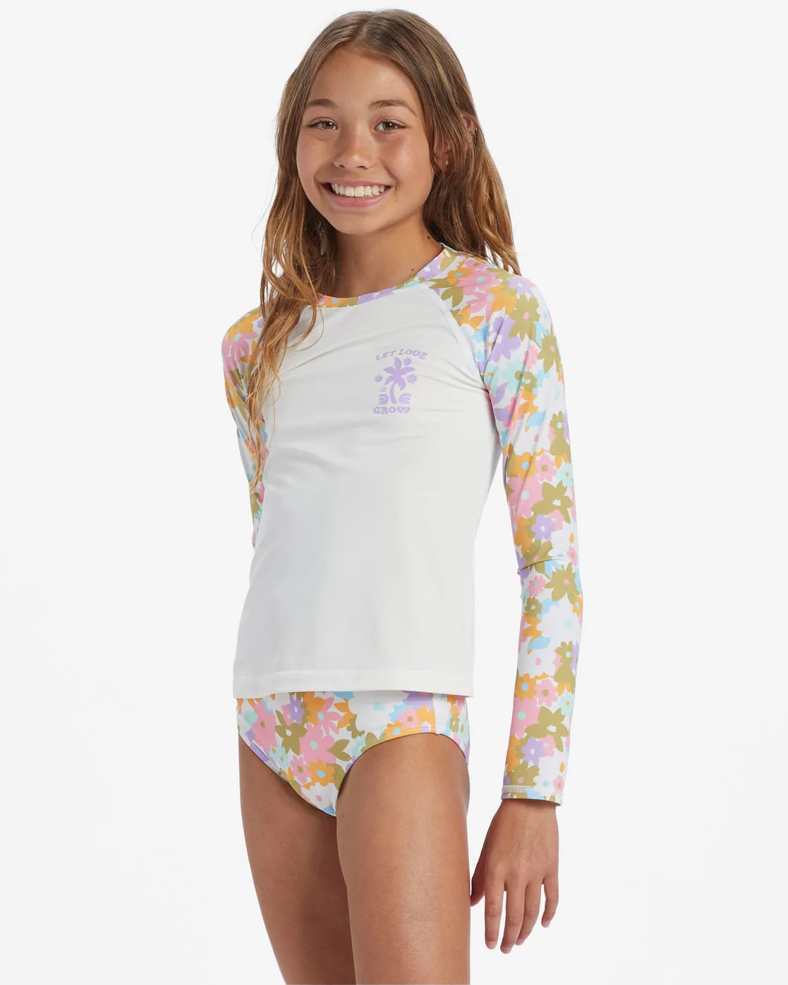 Girls Kissed By The Sun Long Sleeve Rashguard - Multi sold by Billabong product image thumbnail 4