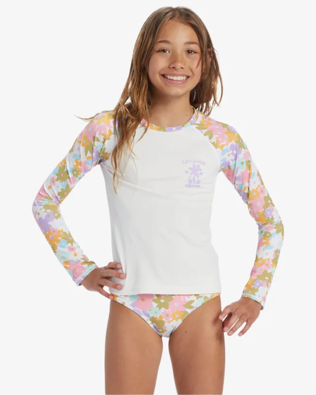 Girls Kissed By The Sun Long Sleeve Rashguard - Multi sold by Billabong
