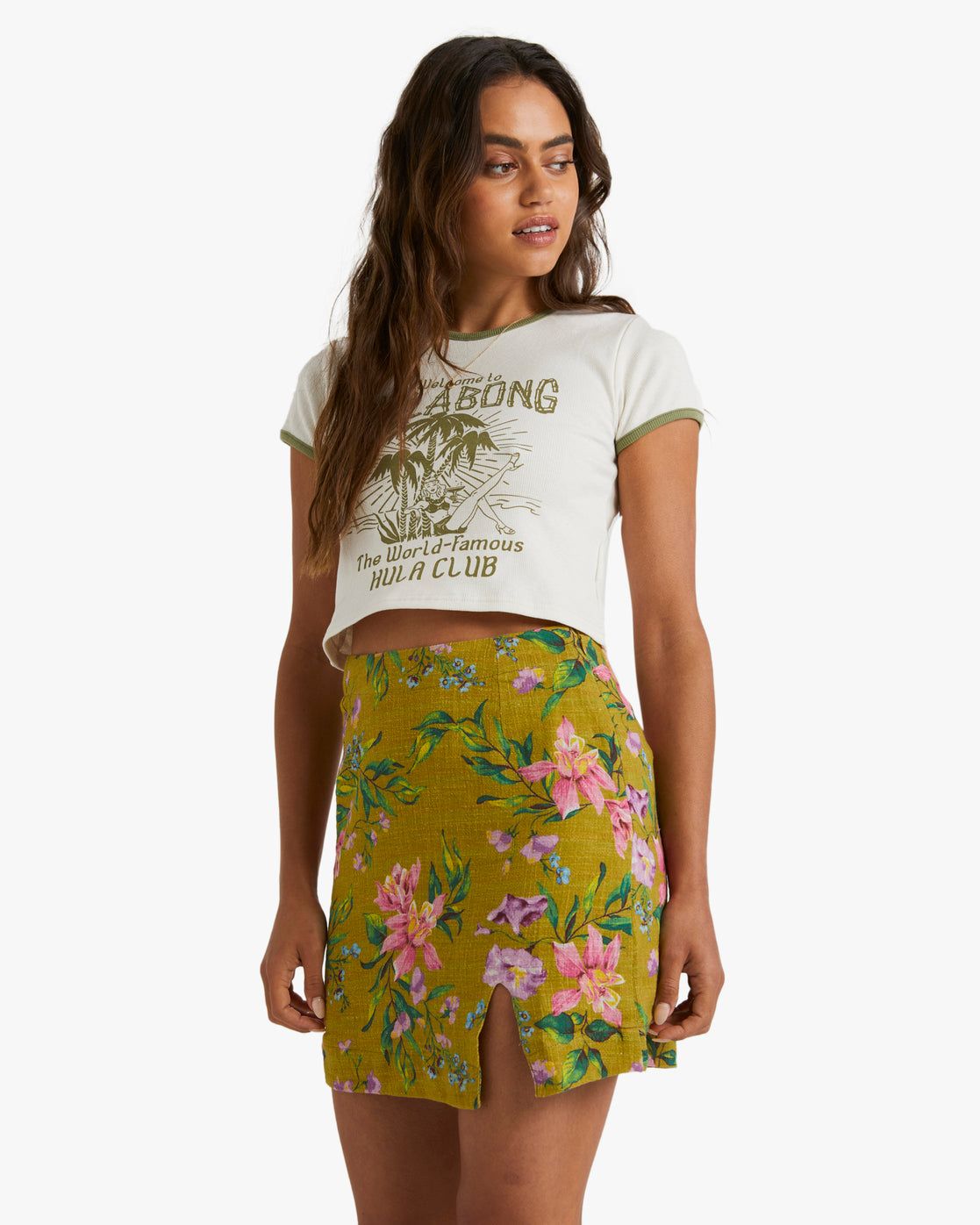 On Vacay Baby Tee T-Shirt - Salt Crystal sold by Billabong product image thumbnail 3