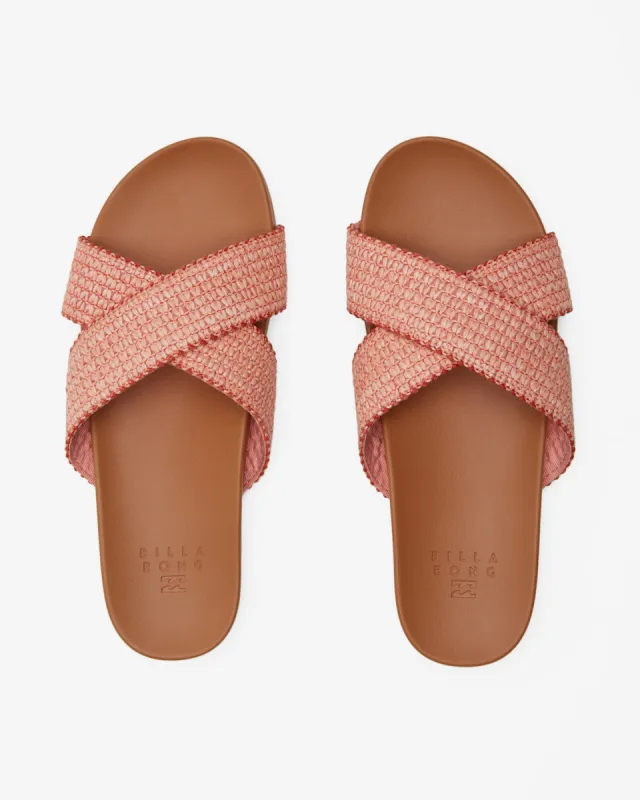 Avila Slide Sandals - Sweet Peach sold by Billabong