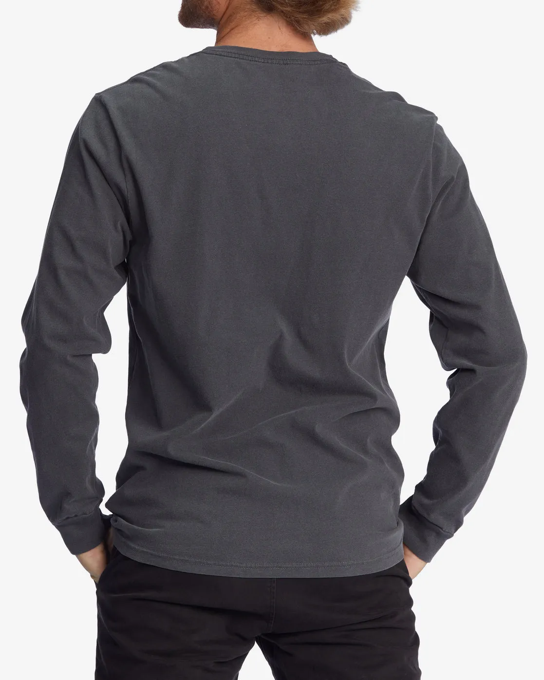 Essential Wave Washed Long Sleeve T-Shirt - Charcoal sold by Billabong product image thumbnail 2