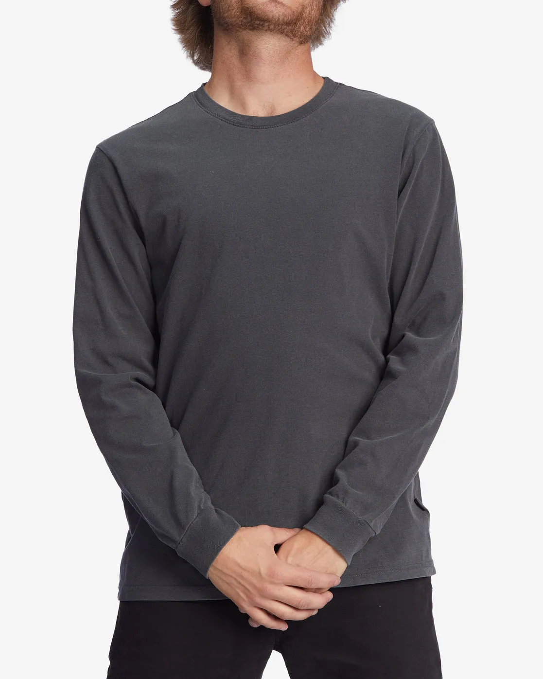 Essential Wave Washed Long Sleeve T-Shirt - Charcoal sold by Billabong product image thumbnail 3