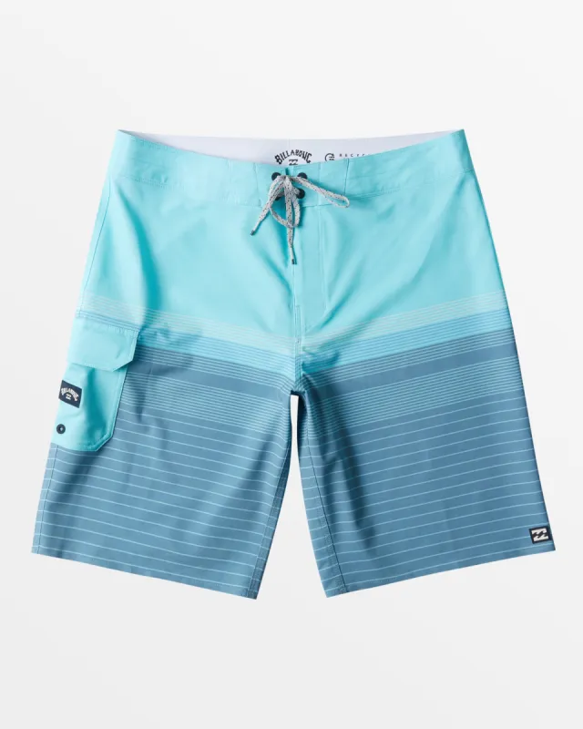 All Day Heather Stripe Pro 20" Boardshorts - Bay Blue sold by Billabong