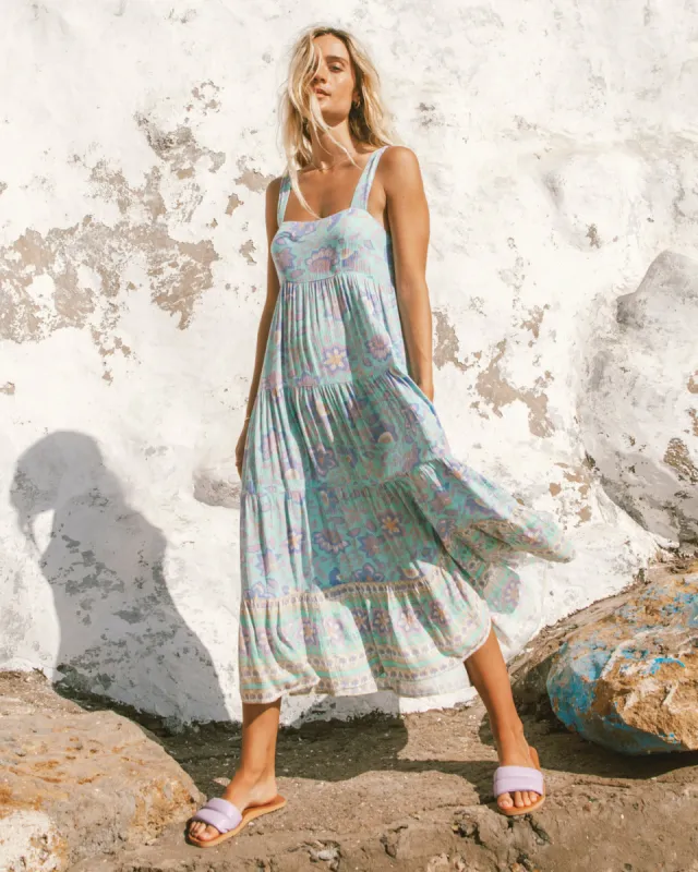 Hideaway Shine On Midi Dress - Mint sold by Billabong