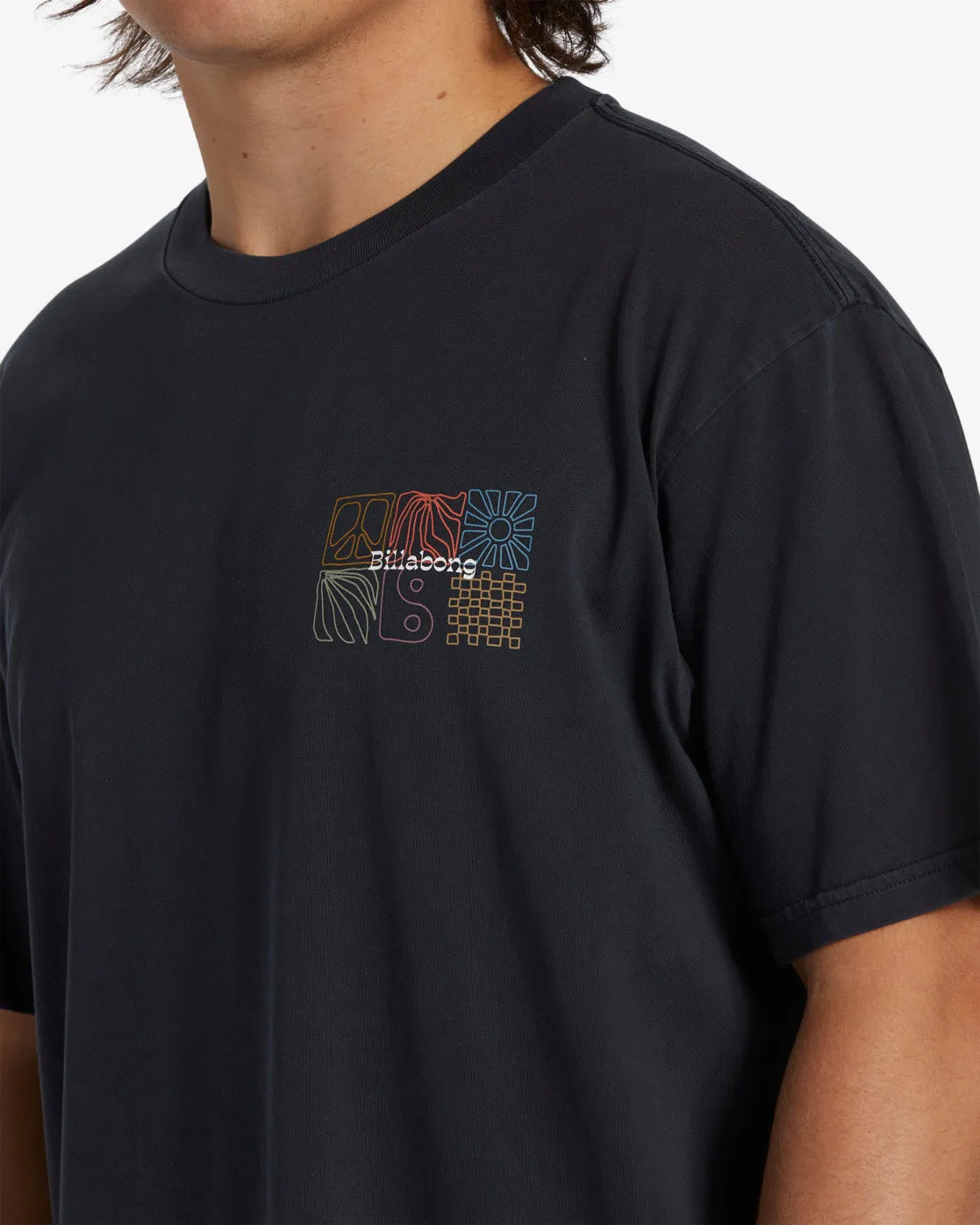 Reflections Short Sleeve Wave Washed T-Shirt - Black sold by Billabong product image thumbnail 4