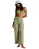 Free Fall High-Waist Pants - Green Eyes sold by Billabong