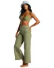 Free Fall High-Waist Pants - Green Eyes sold by Billabong