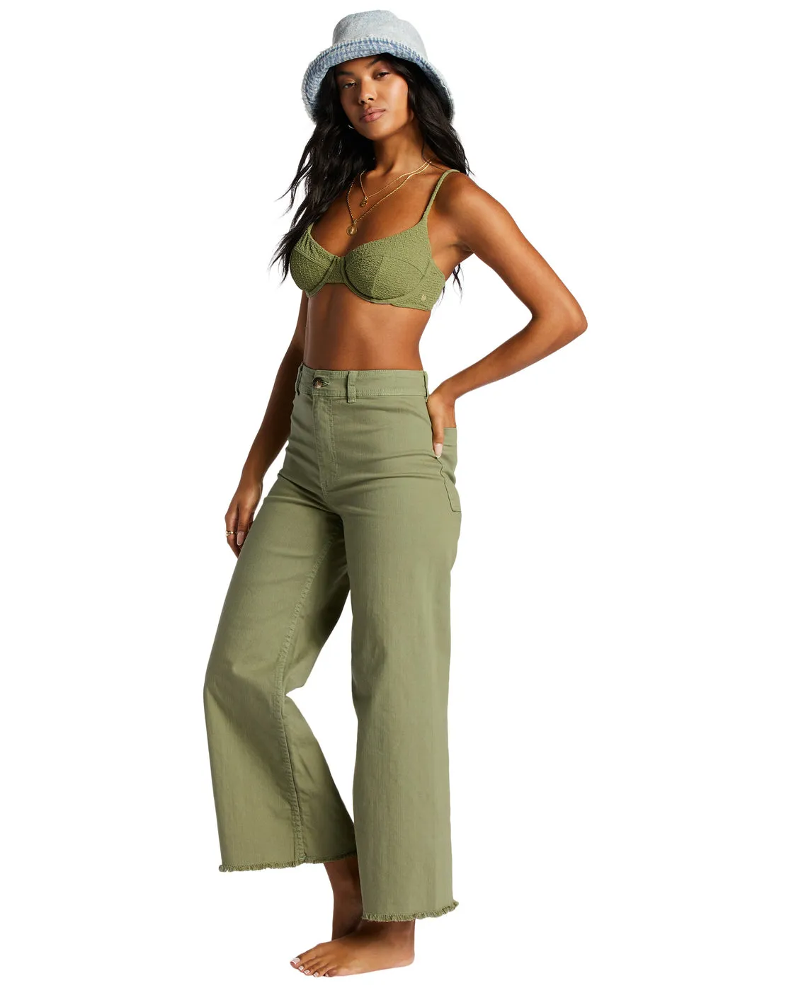 Free Fall High-Waist Pants - Green Eyes sold by Billabong product image thumbnail 3